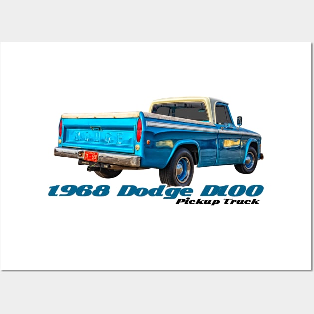 1968 Dodge D100 Pickup Truck Wall Art by Gestalt Imagery